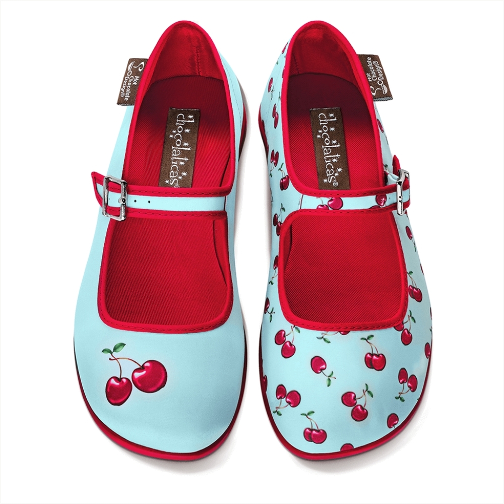Hot chocolate Cherry Mary Jane shoes